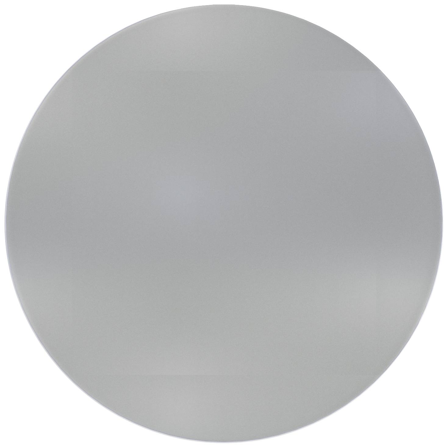 Un cercle gris sur un fond blanc.