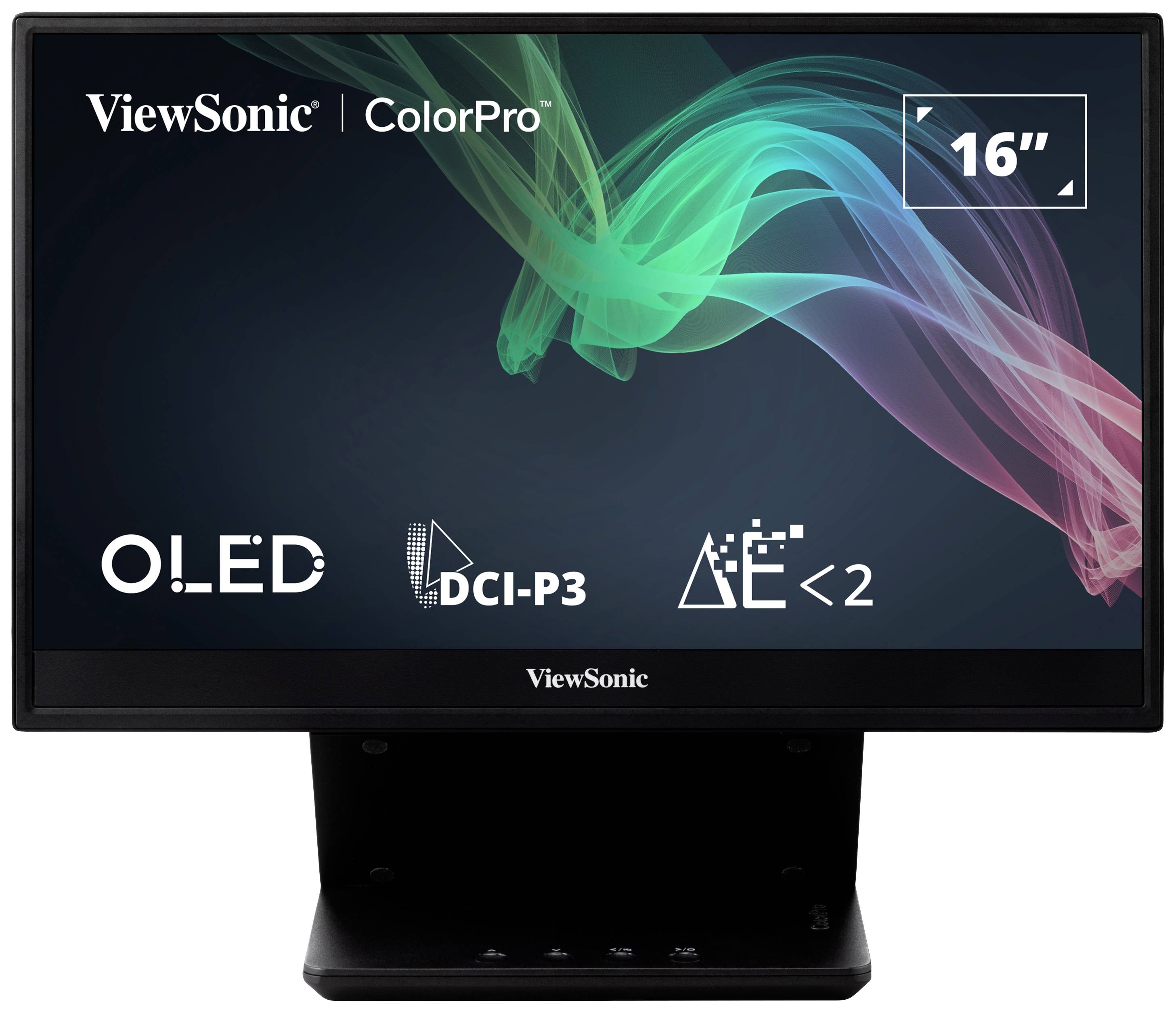 Moniteur LED Viewsonic VP16-OLED CEE B (A - G) 40.6 cm 16 pouces 1920 x 1080 pixels 16:9 1 ms Micro HDMI™, USB-C® OLED