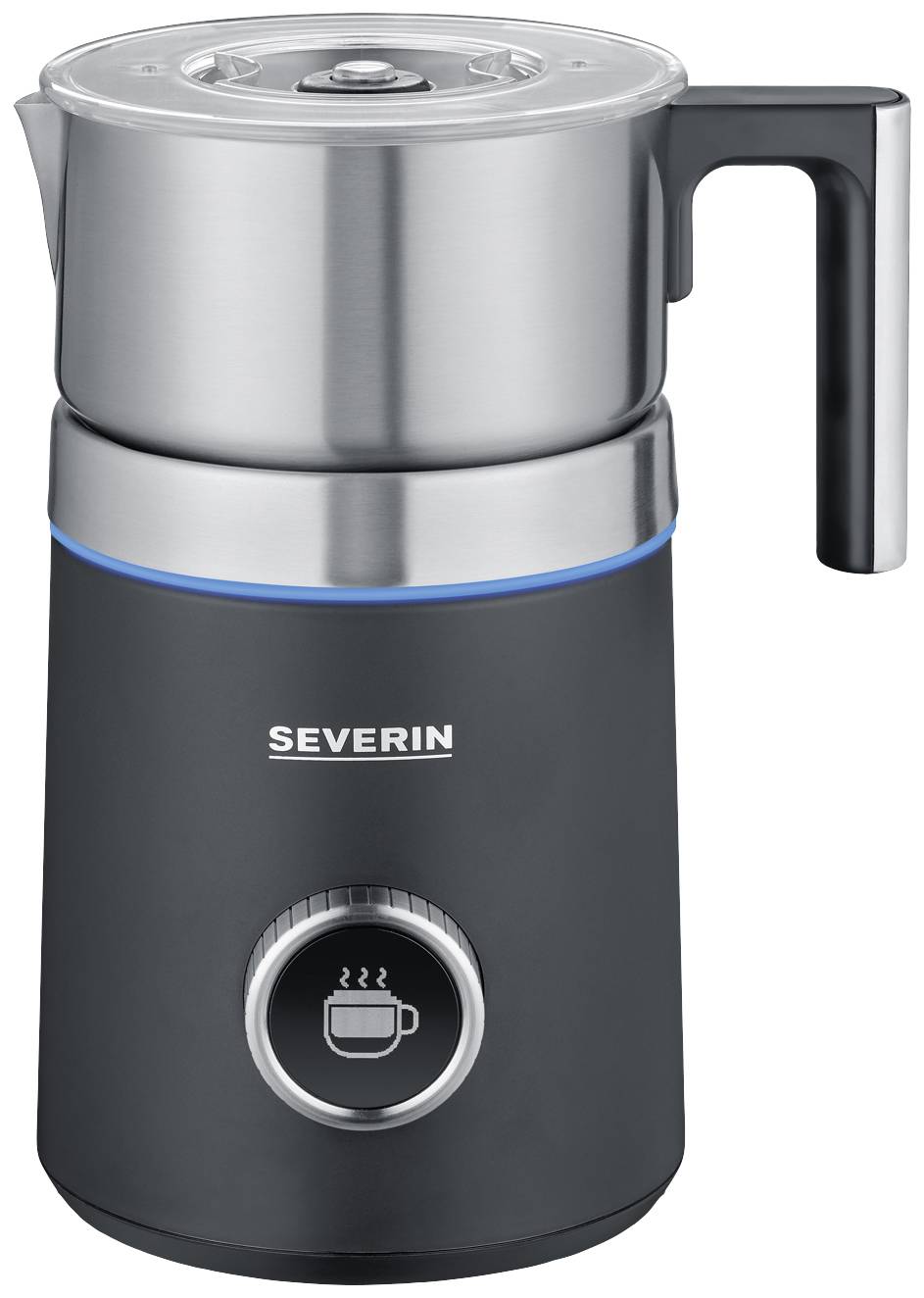 Severin SM 3587 SM 3587 Mousseur à lait acier inoxydable (brossé), noir (mat) 500 W