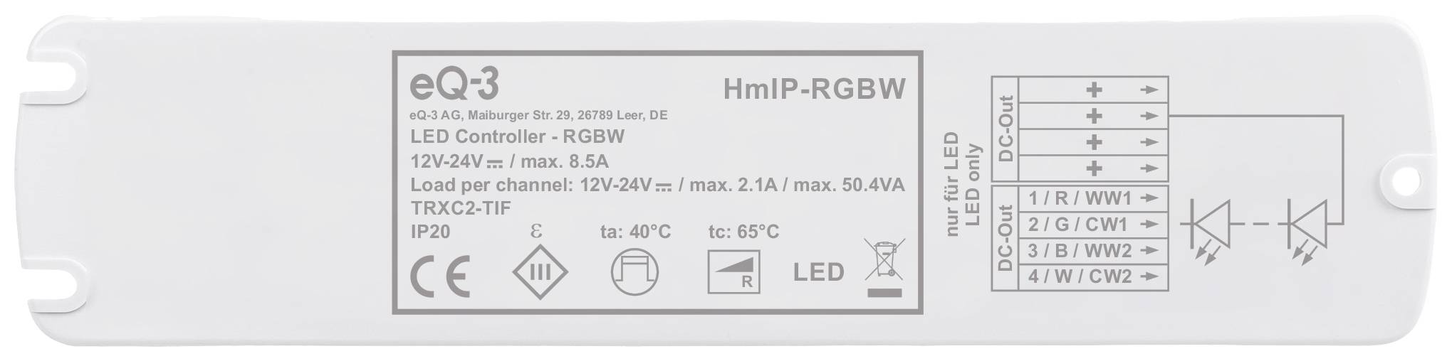 Homematic IP sans fil Contrôleur HmIP-RGBW