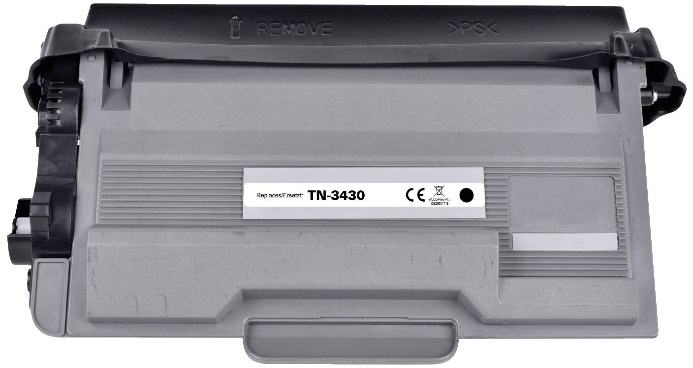 Une cartouche de toner grise portant l'inscription 'ReplaceDirect TN-3430', compatible avec certains modèles d'imprimantes.