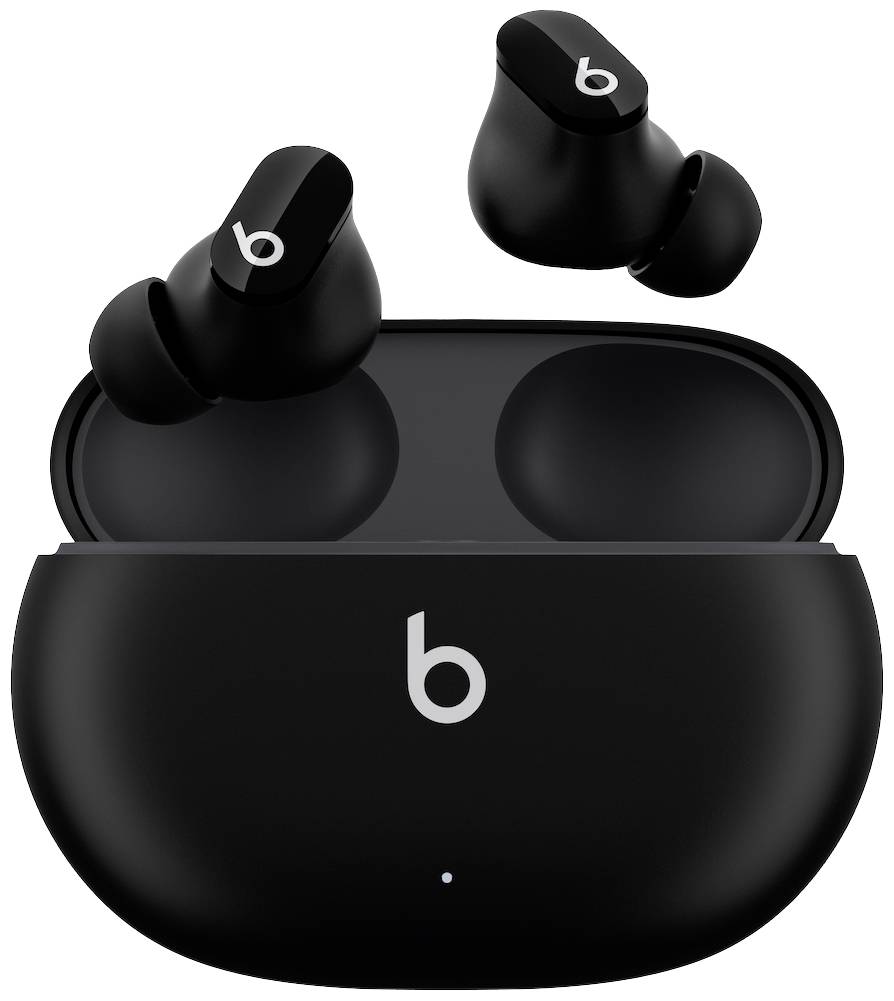 Beats Studio Buds Écouteurs intra-auriculaires Bluetooth Stereo noir Noise Cancelling, Suppression du bruit du microphone boîtier