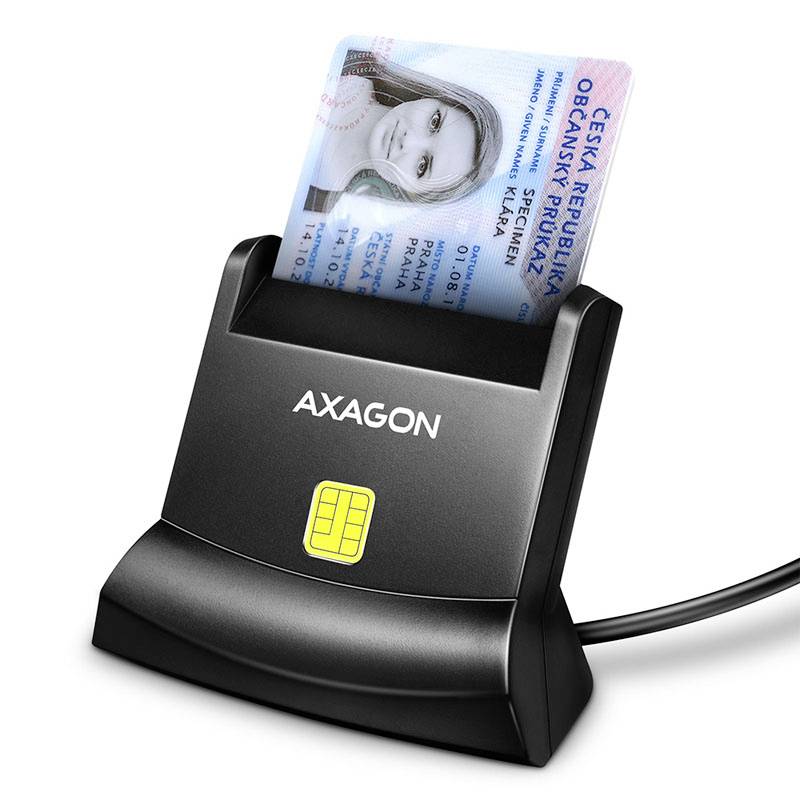 AXAGON CRE-SM4N Lecteur de carte à puce