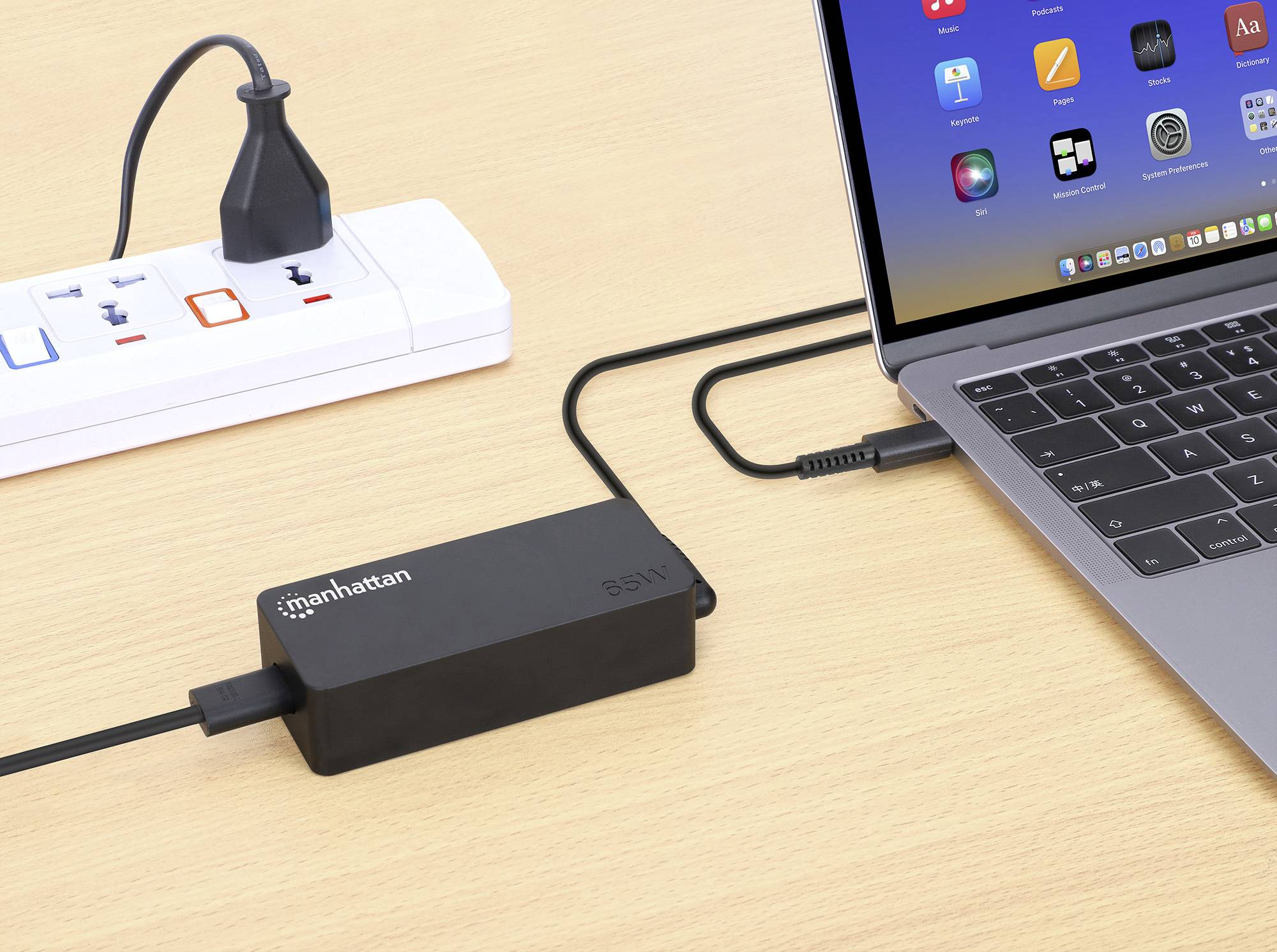 Manhattan USB-C Power Delivery Alimentation PC portable 3.25 A
