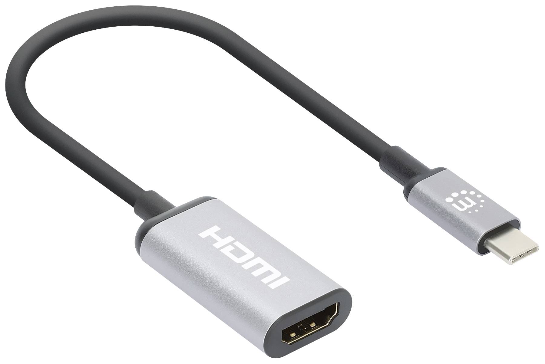 Manhattan USB 2.0 Adaptateur [1x USB-C® mâle - 1x HDMI femelle] 4K@60Hz USB-C to HDMI-Adapter 15 cm
