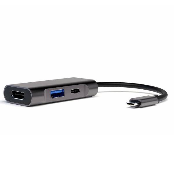 Hub USB 3.0 4Smarts 3in1 Kompakt Hub gris