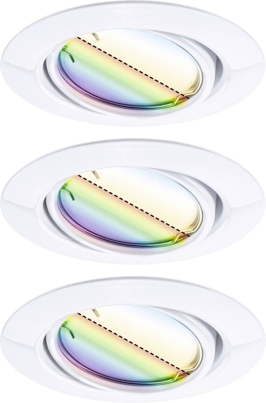 Paulmann 92466 Luminaire à LED encastrable jeu de 3 LED 14.7 W blanc