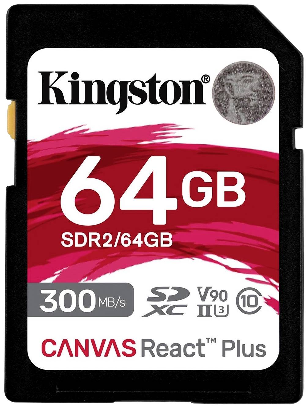 Kingston Canvas React Plus Carte SD 64 GB Class 10 UHS-II