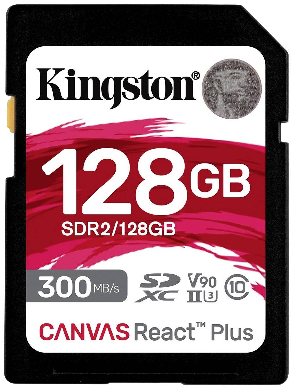 Kingston Canvas React Plus Carte SD 128 GB Class 10 UHS-II