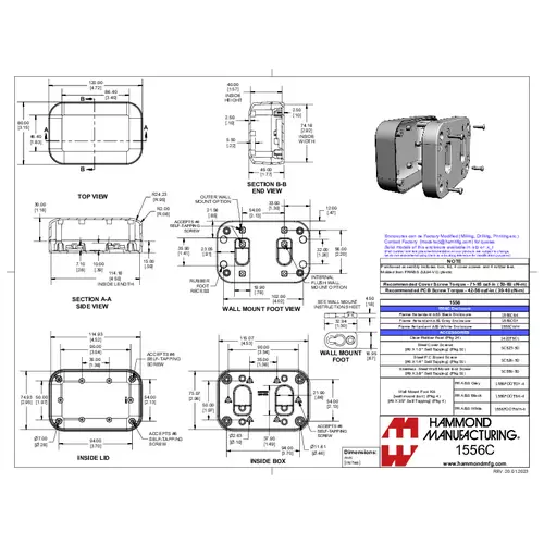 Hammond Electronics 1556CWH Boîtier universel 120 x 80 x 45 plastique ABS ignifugé blanc 1 pc(s) Hammond Electronics 1556CWH Boîtier universel 120 x 80 x 45 plastique ABS ignifugé blanc 1 pc(s)
