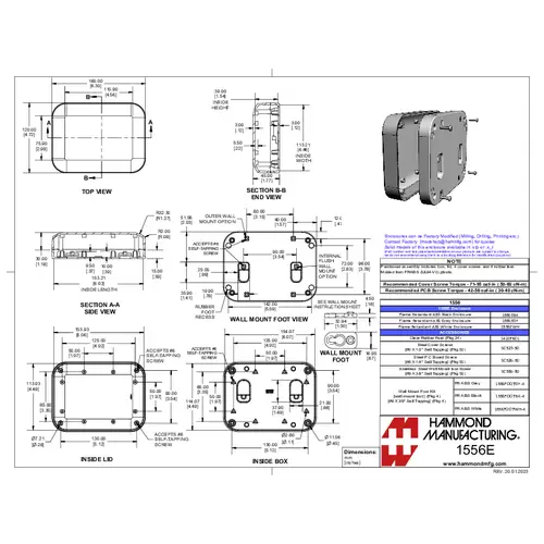 Hammond Electronics 1556EGY Boîtier universel 160 x 120 x 45 plastique ABS ignifugé gris 1 pc(s) Hammond Electronics 1556EGY Boîtier universel 160 x 120 x 45 plastique ABS ignifugé gris 1 pc(s)