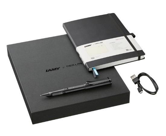 LAMY safari ncode Set Stylo numérique rechargeable noir