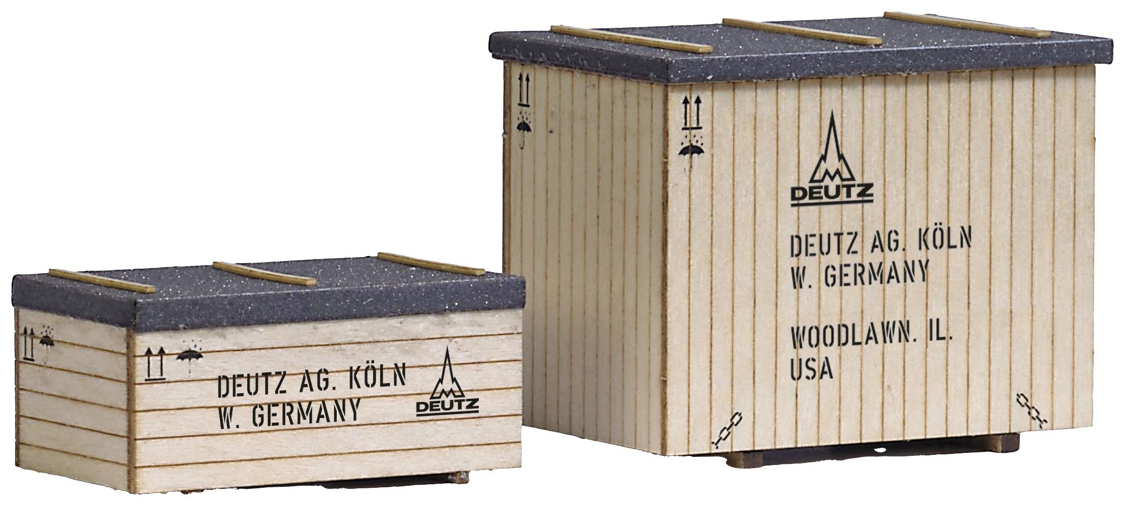 Busch 1841 Caisses à machine H0 West, 2 pièces kit