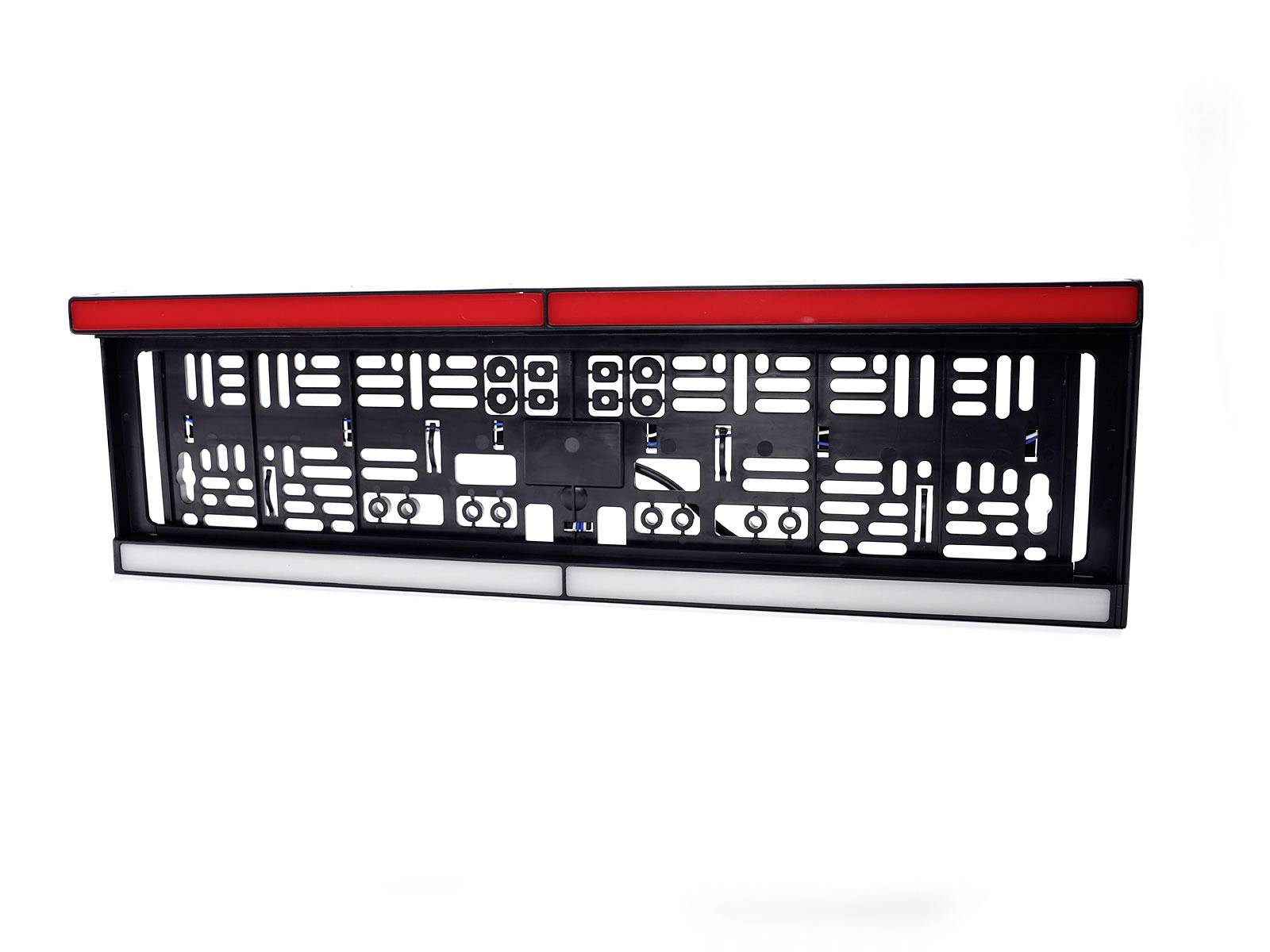 Support de plaque d'immatriculation WAS 2101 (l x H x P) 584 x 163 x 32 mm