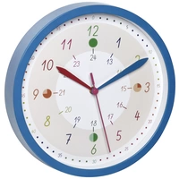 Horloge murale TFA Dostmann 60.3058.06.90 à quartz 308 mm x 44 mm bleu Horloge murale TFA Dostmann 60.3058.06.90 à quartz 308 mm x 44 mm bleu