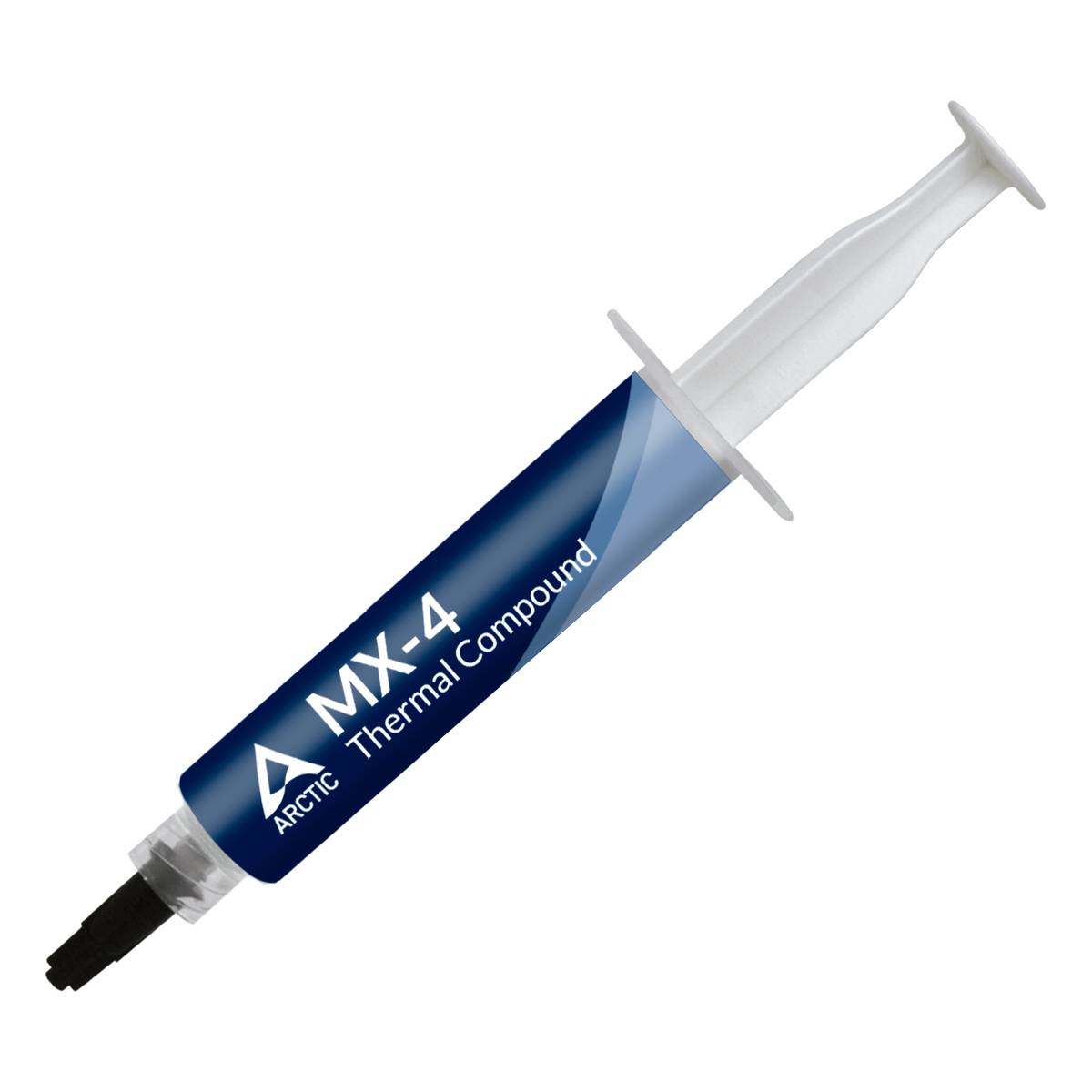 Seringue remplie de 'MX-4 Thermal Compound', un produit de pâte thermique de la marque ARCTIC.