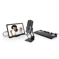 IK Multimedia iRig Stream Mic Pro Sur pied Micro de studio Type de transmission (détails):filaire avec trépied, avec câble jack IK Multimedia iRig Stream Mic Pro Sur pied Micro de studio Type de transmission (détails):filaire avec trépied, avec câble jack