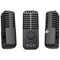 IK Multimedia iRig Stream Mic Pro Sur pied Micro de studio Type de transmission (détails):filaire avec trépied, avec câble jack IK Multimedia iRig Stream Mic Pro Sur pied Micro de studio Type de transmission (détails):filaire avec trépied, avec câble jack