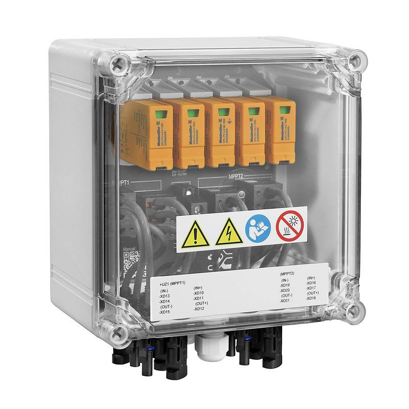 Weidmüller 2866350000 PVN DC 2IN/1OUTX2 2MPPT SPD2R WM4C 1.1KV Boîtier de raccordement de générateur 1 pc(s)