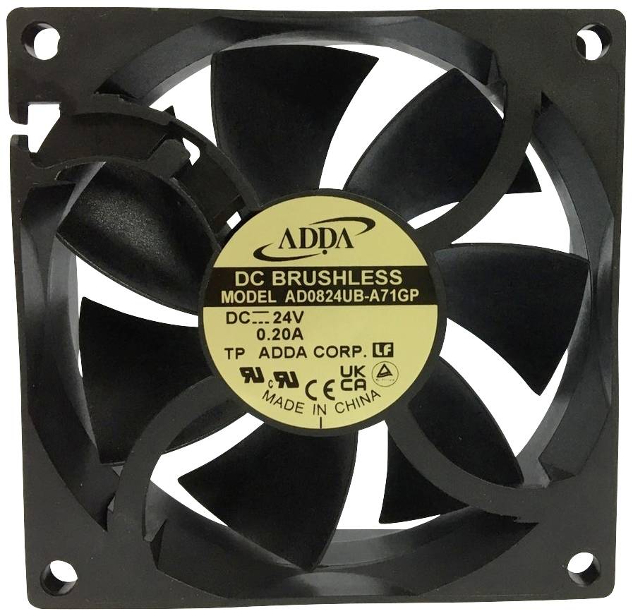 ADDA AD0824UB-A71GP Ventilateur axial 24 V/DC (L x l x H) 80 x 80 x 25 mm