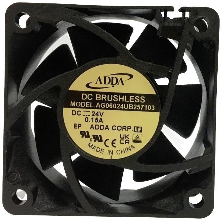 ADDA AG06024UB257103 Ventilateur axial 24 V/DC (L x l x H) 60 x 60 x 25 mm