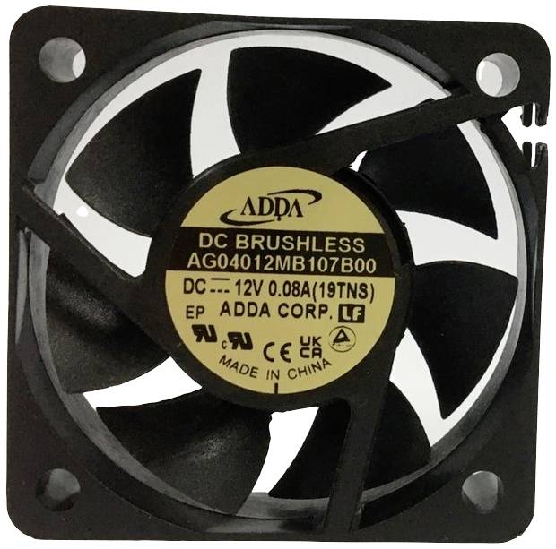 ADDA AG04012MB107B00(19TNS) Ventilateur axial 12 V/DC (L x l x H) 40 x 40 x 10 mm
