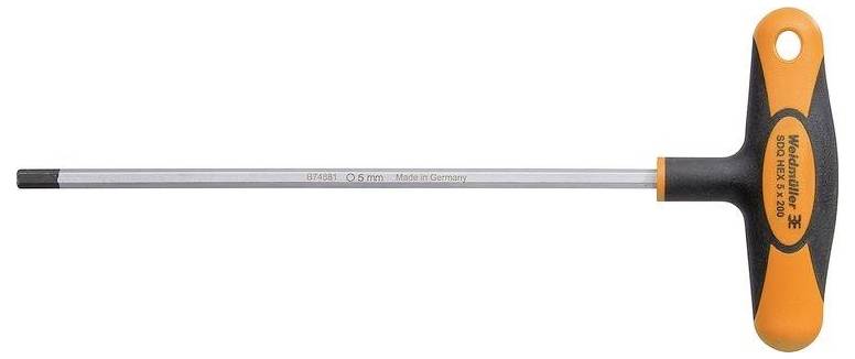 Weidmüller SDQ T HANDLE HEX 5 Clé coudée pour vis à 6 pans creux