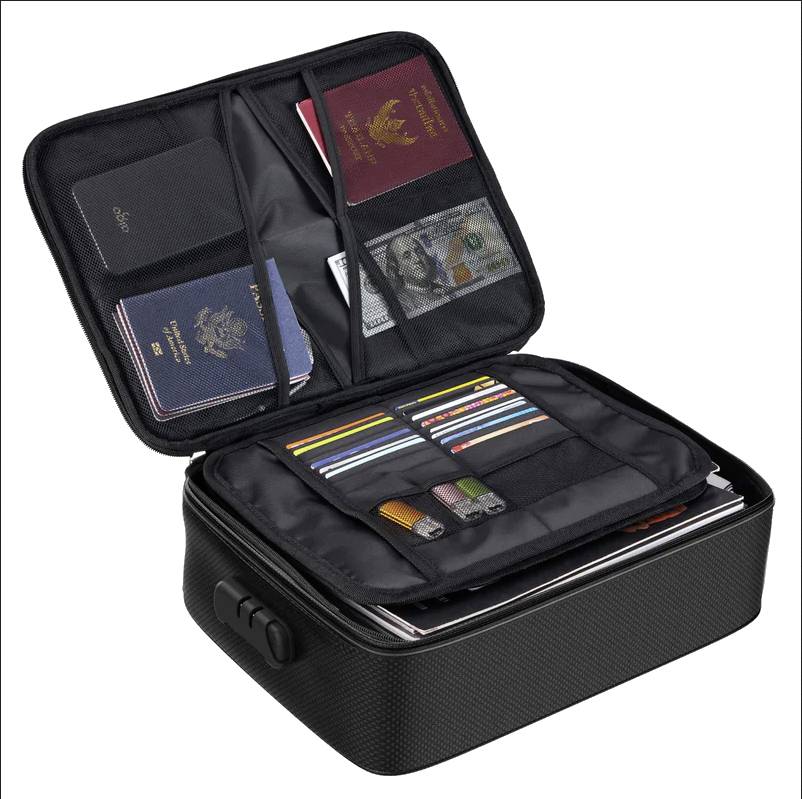 kh-security 370217 BIG Porte-document ignifugé protégé contre l'incendie, étanche avec serrure à combinaison