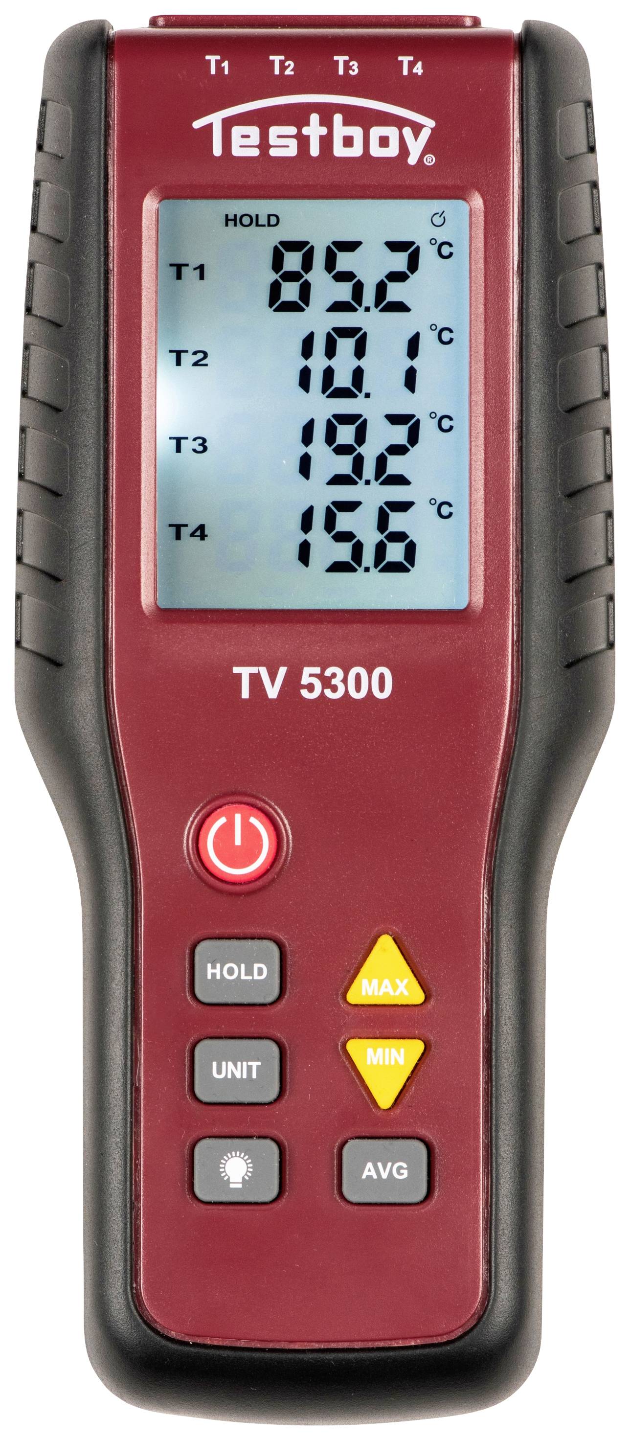 Testboy TV 5300 Thermomètre 4 canaux -200 - +1372 °C