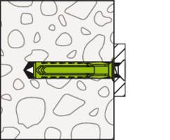 Fischer 567806 SX Plus Green Cheville à expansion 25 mm 5 mm 90 pc(s)