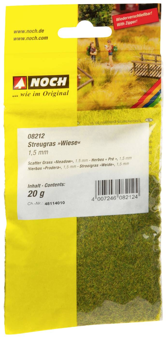 NOCH 8212 Herbage à répandre prairie 1,5 mm, 20 g