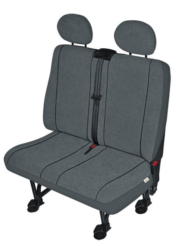 HP Autozubehör 22417 Protège-siège double 4 pièces polyester gris double siège
