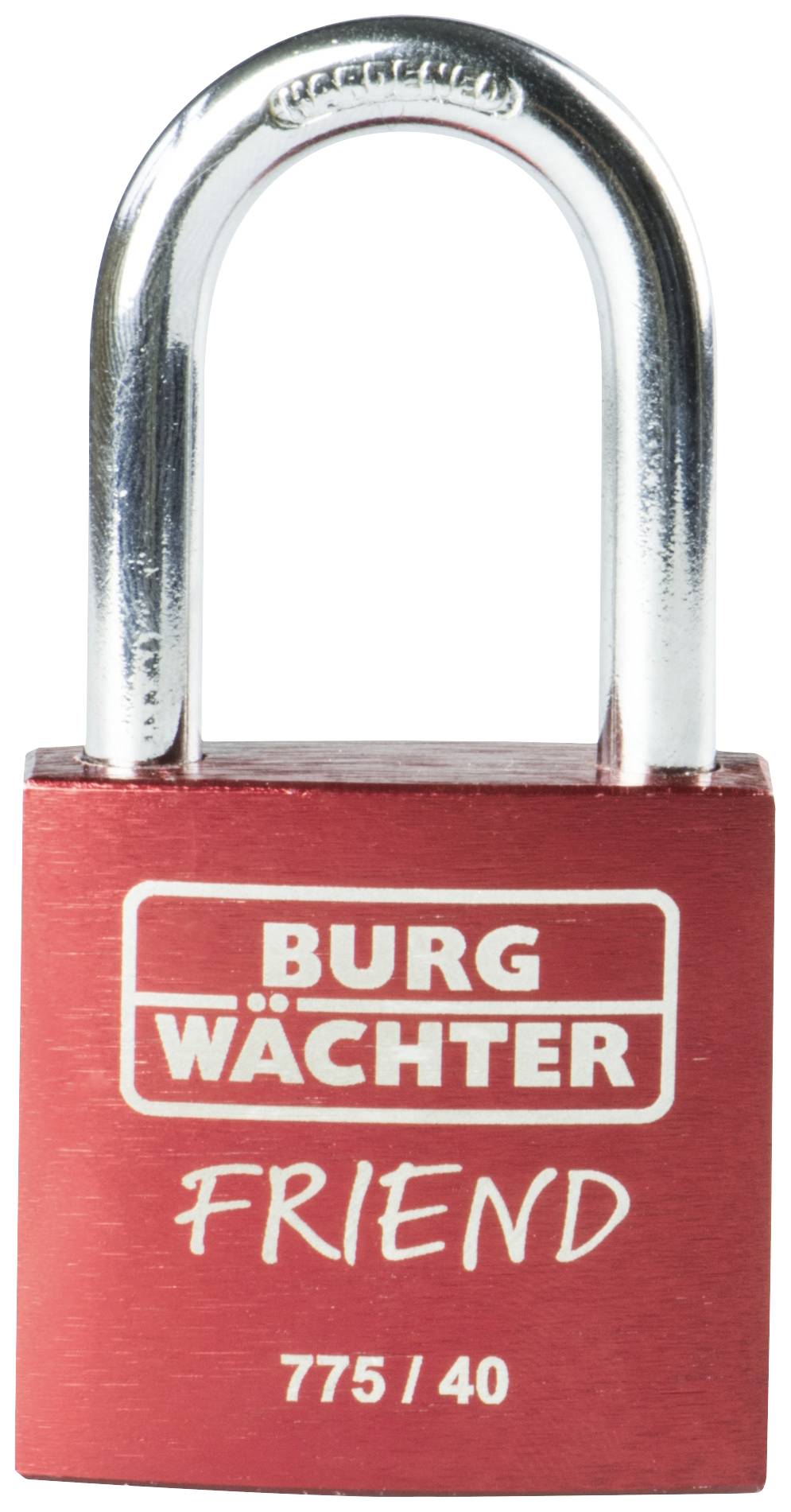 Burg Wächter 39431 Cadenas 40.00 mm fermeture différente rouge avec serrure à clé