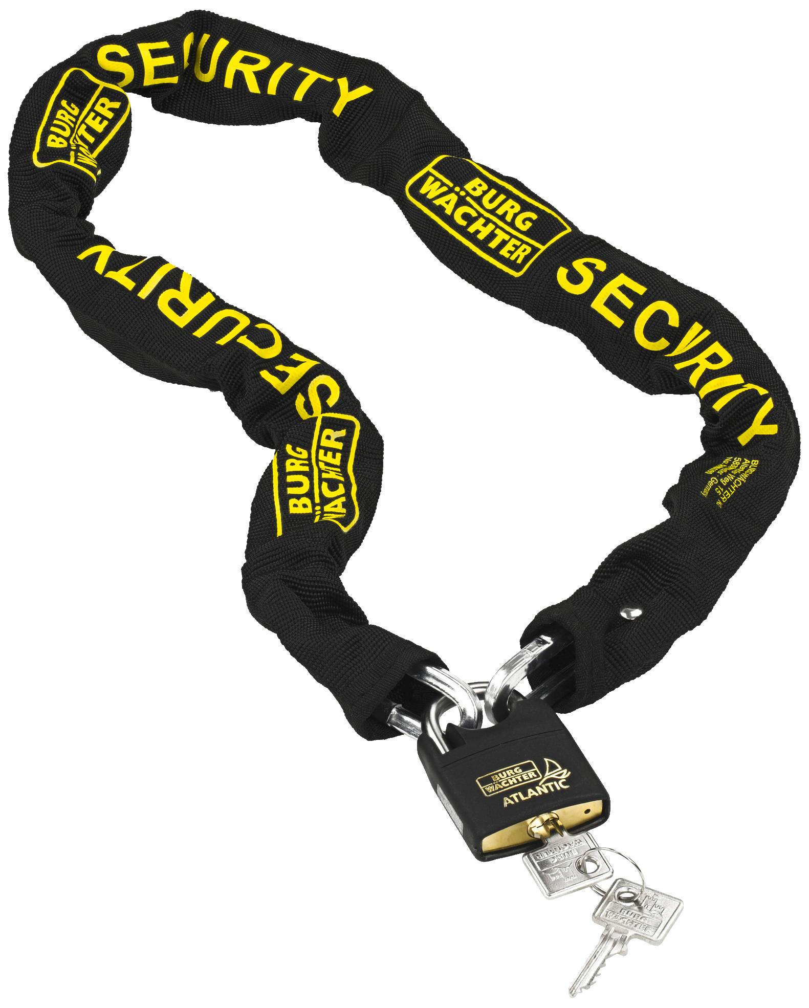 Burg Wächter SKM 6/90/NI40 Chaîne antivol noir fermeture à clé