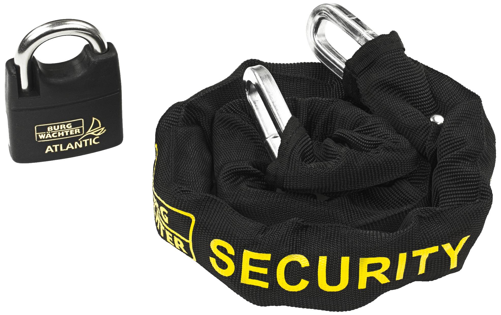 Burg Wächter SKM 8/90/NI50 Chaîne antivol noir fermeture à clé