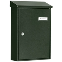 Burg Wächter 61070 LETTER 5832 GR Boîte aux lettres acier vert avec serrure à clé Burg Wächter 61070 LETTER 5832 GR Boîte aux lettres acier vert avec serrure à clé
