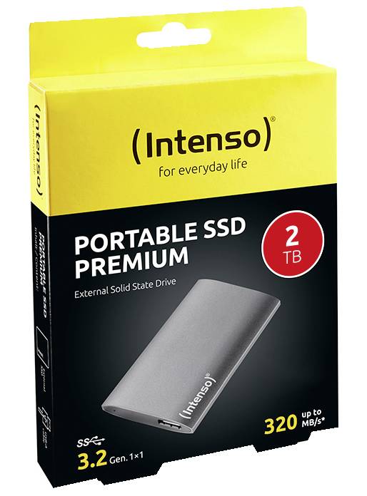 Intenso SSD Premium 2 TB Disque dur externe SSD USB 3.1 (Gen 1) anthracite 3823470