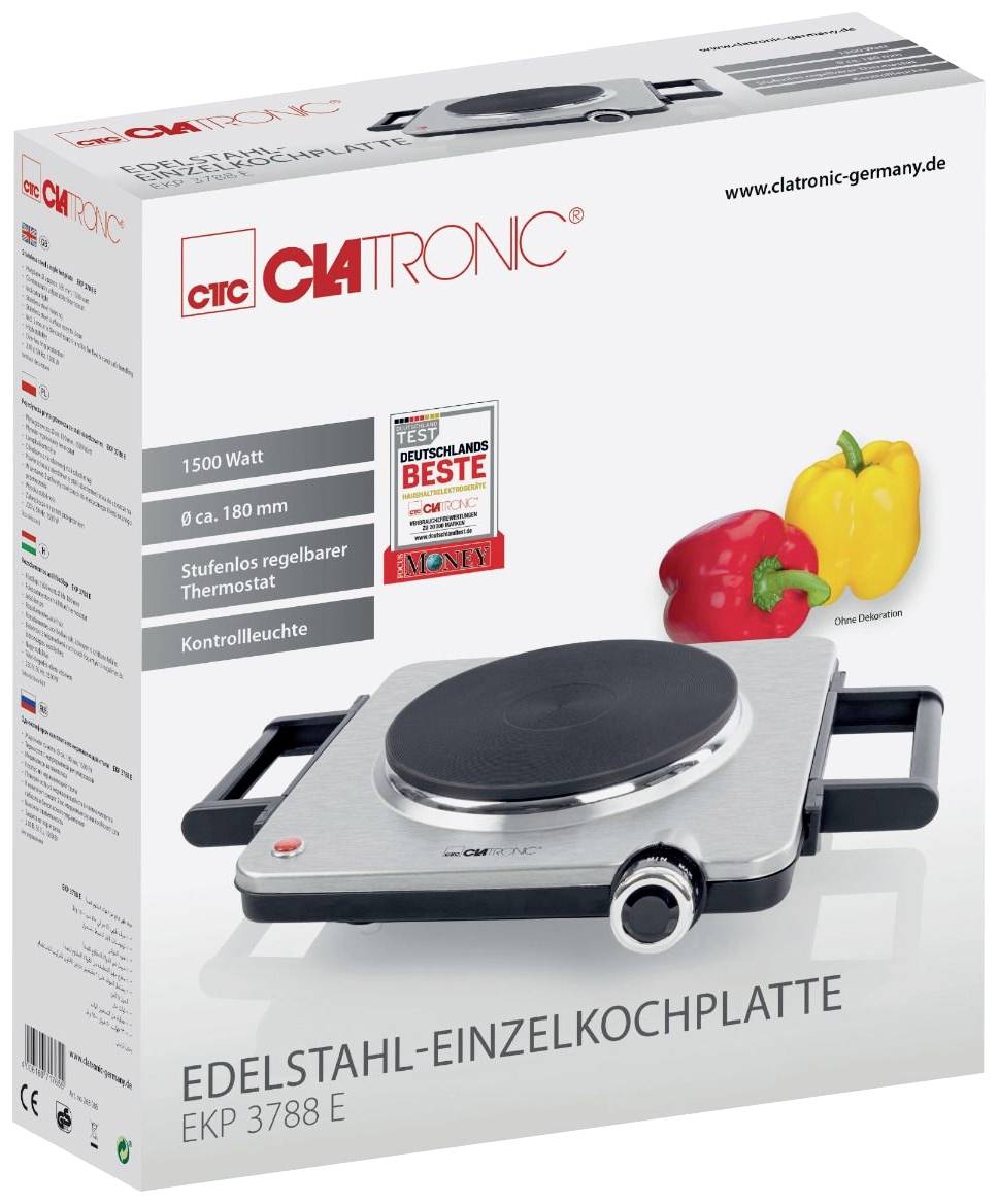 Clatronic EKP 3788 263986 Plaque de cuisson protection contre la surchauffe