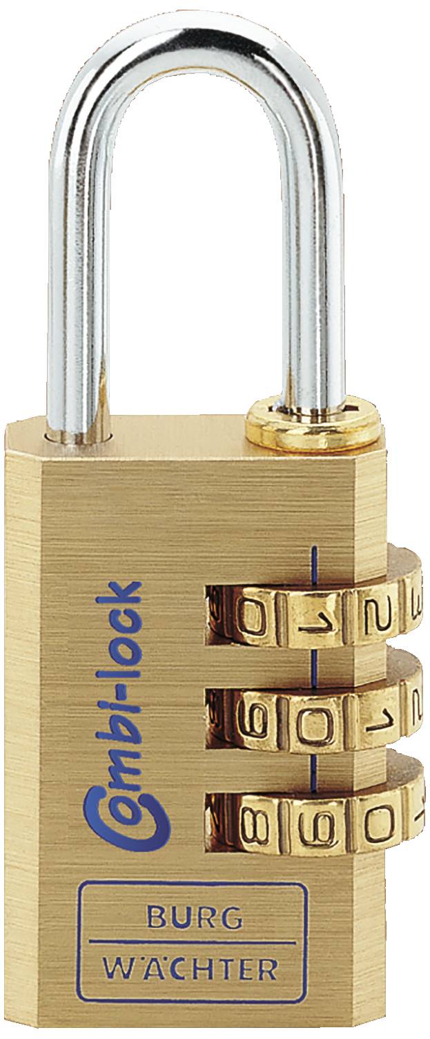 Burg Wächter 2851 Cadenas 22.50 mm laiton avec serrure à combinaison