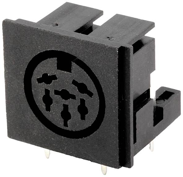 Connfly DS1093-07-BN60X Prise encastrée embase femelle horizontale Nombre de pôles: 6 noir Tray