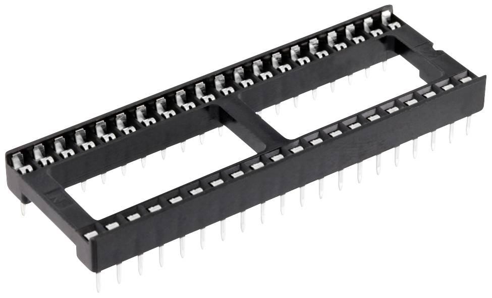 Connfly DS1009-40AT1WS-0B2 Support de circuits intégrés Pas: 2.54 mm Nombre de pôles: 40 Tube