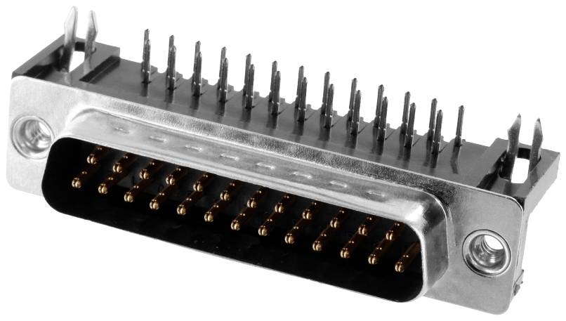 Connfly DS1037-25MNBKT7-0CC Embase SUB-D mâle Nombre de pôles: 25 pin à souder Tray