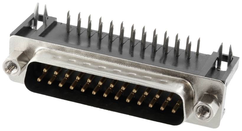 Connfly DS1037-01-25MNAKT74 Embase SUB-D mâle Nombre de pôles: 25 pin à souder Tray