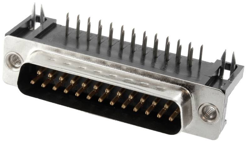 Connfly DS1037-01-25MNBKT7 Embase SUB-D mâle Nombre de pôles: 25 pin à souder Tray