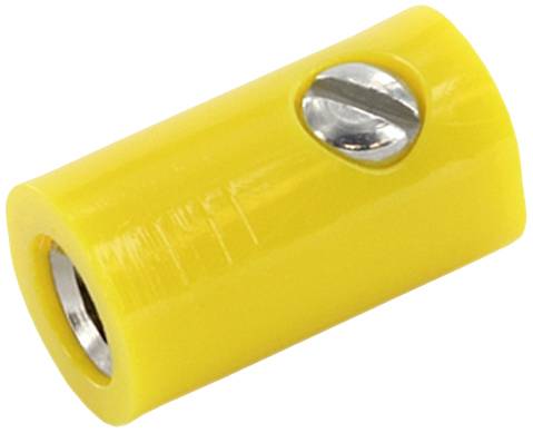 econ connect HOK25GE Connecteur rond miniature femelle, droit jaune Bulk