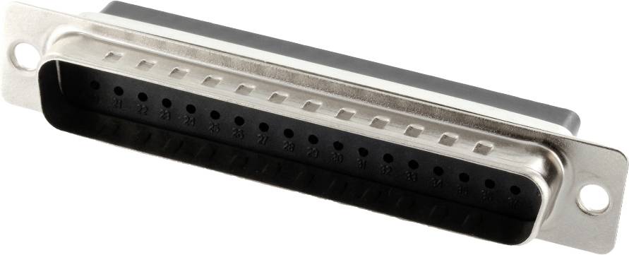 Un connecteur Centronics à 36 broches pour câbles parallèles, couramment utilisé dans les imprimantes et les ordinateurs plus anciens pour la transmission de données.