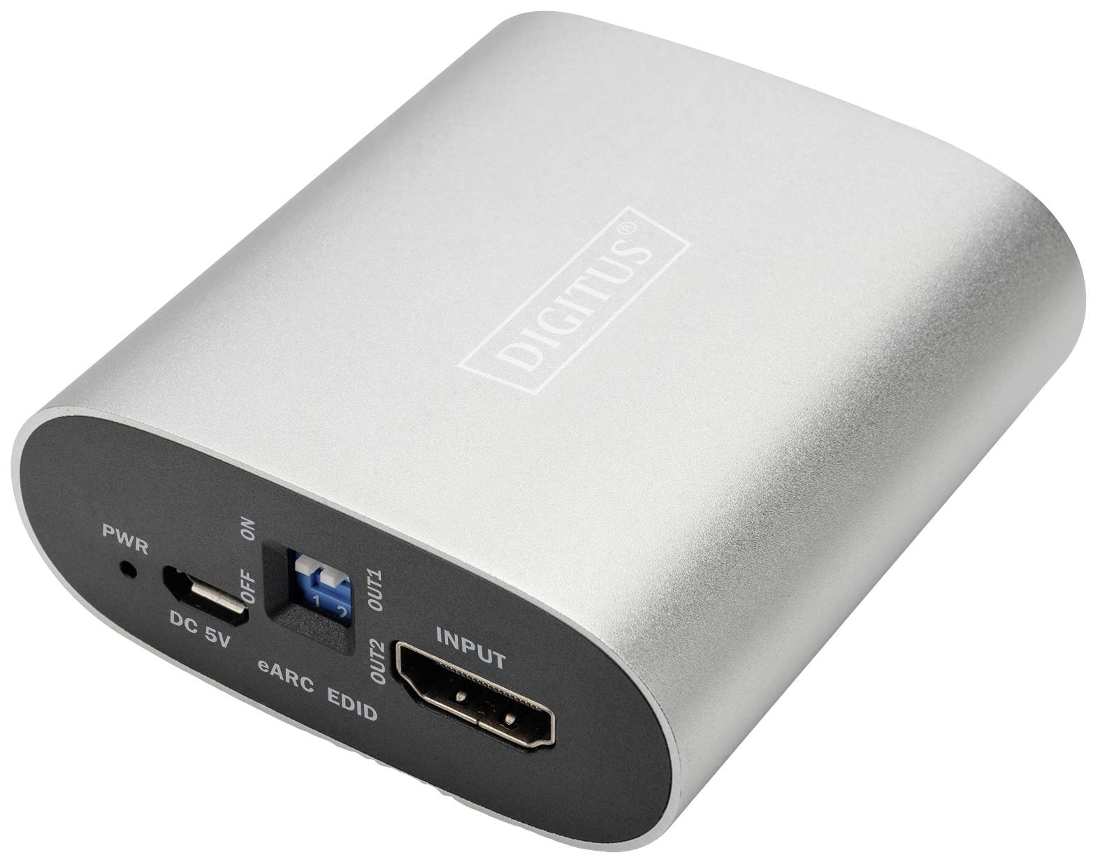 Digitus DS-45337 HDMI Adaptateur argent, noir eARC