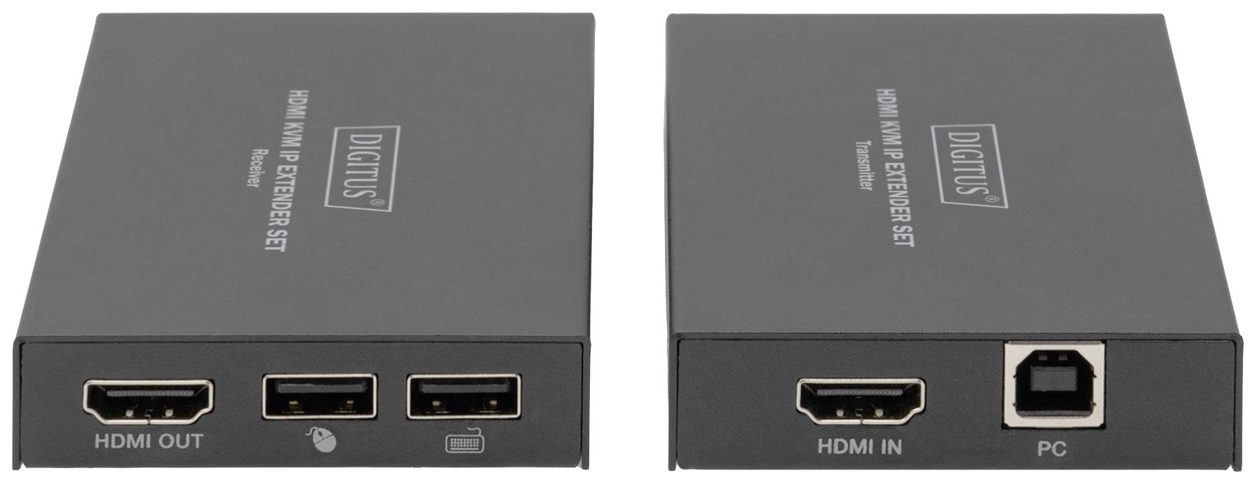 Digitus DS-55507 HDMI / RJ45 Adaptateur [1x HDMI femelle - 1x HDMI femelle] noir 4K UHD