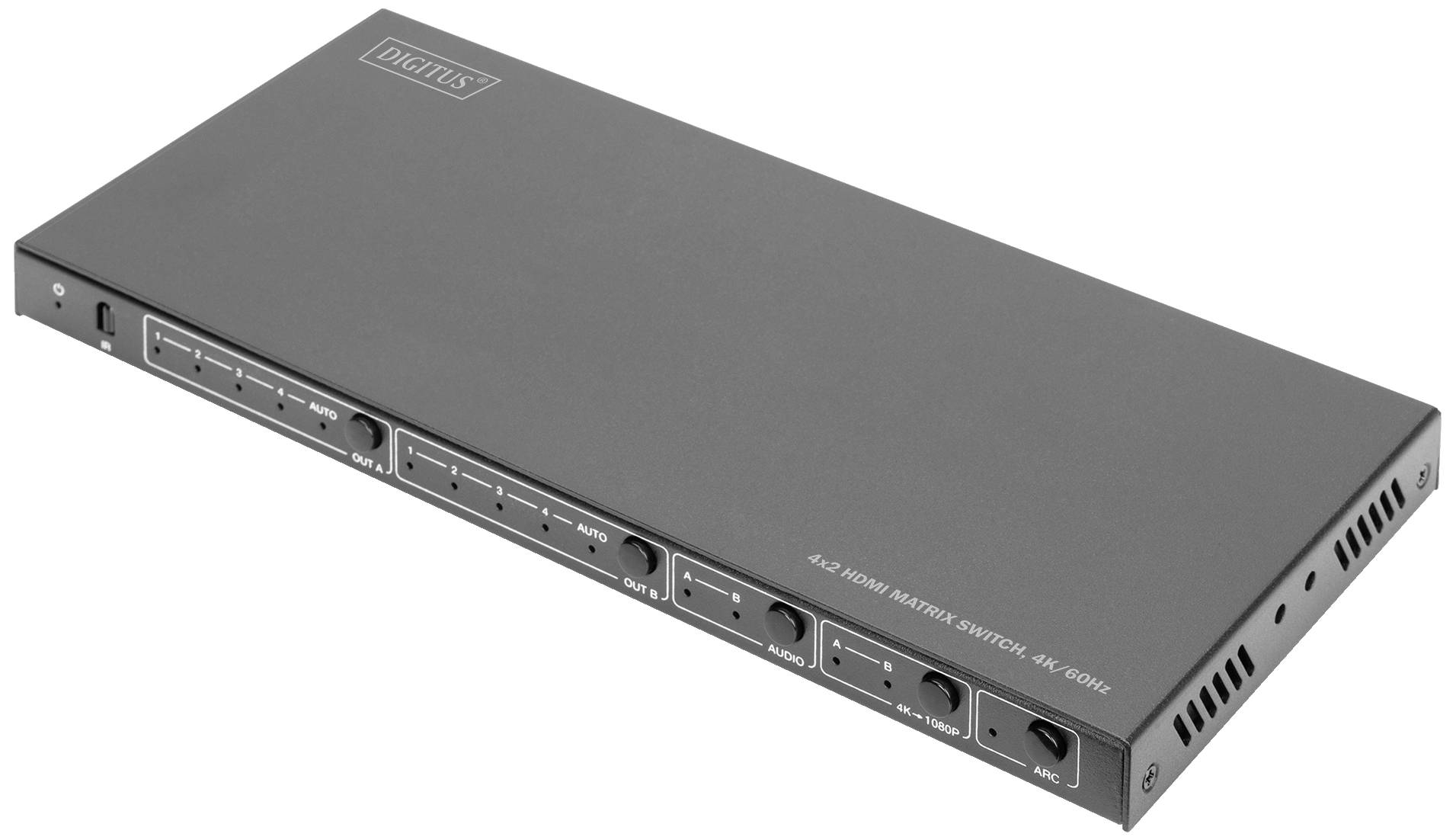 Digitus DS-55509 HDMI Adaptateur [4x HDMI femelle - 2x HDMI femelle] noir compatible HDMI, HDMI High Speed, HDMI ultra-HD (4k)
