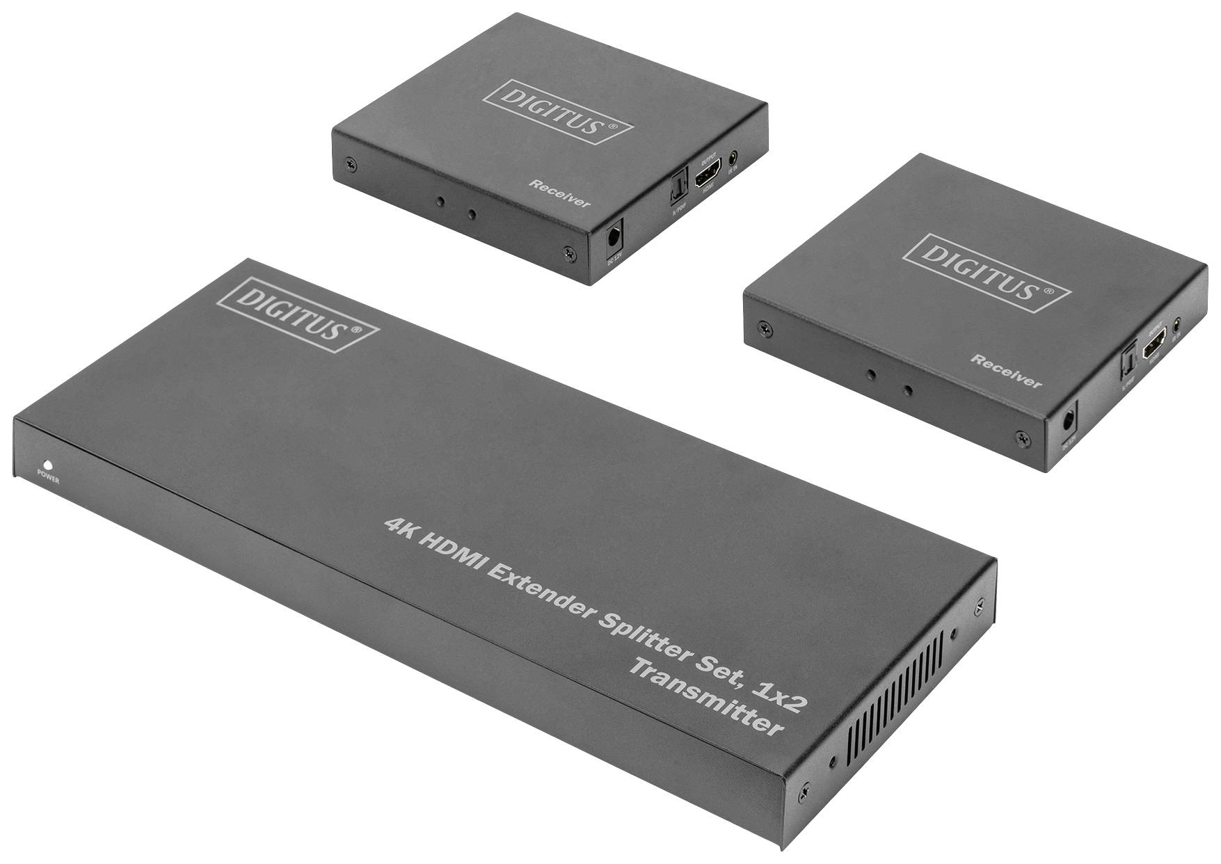 Digitus DS-55516 HDMI Adaptateur [1x HDMI femelle - 2x HDMI femelle] noir compatible HDMI, HDMI High Speed, HDMI ultra-HD (4k)